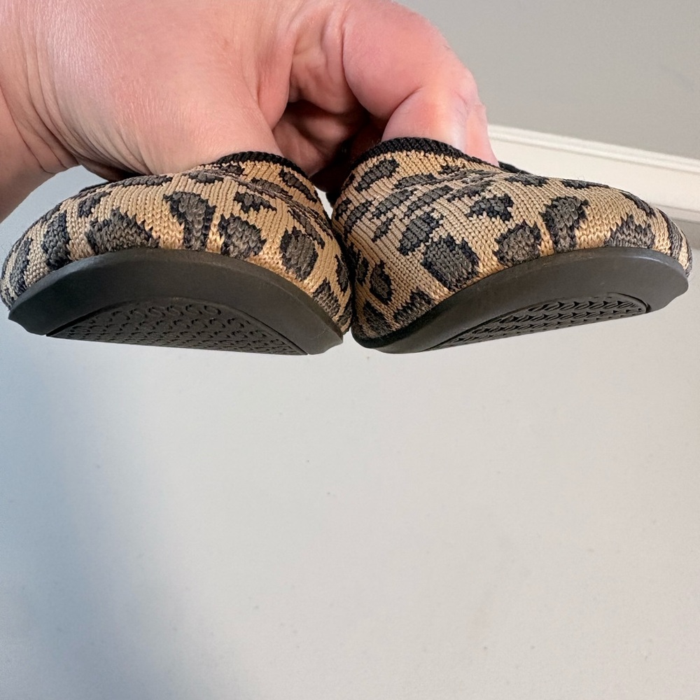 Rothy’s The Flat | Leopard Print Knit Flats | Size 7.5 - Picture 11 of 14